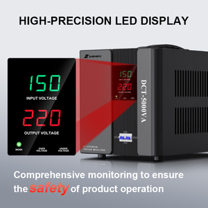 PC-DCT Automatic Voltage Stabilizer AVR 500VA to 5000VA Relay Control Single Phase LCD Display for Air Conditioner <strong>SVC</strong> Use - Product Image 4