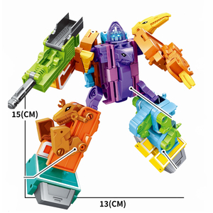 0-4个小数字组合恐龙变换字母变换机器人玩具 - Product Image 1