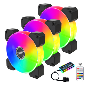 Lovingcool เคสคอมพิวเตอร์ชุดควบคุมการออกแบบ RGB และ ARGB 120มม. พร้อมเอฟเฟกต์ที่แตกต่างกันไฟ LED และเคสพีซีสำหรับเล่นเกม - Product Image 1