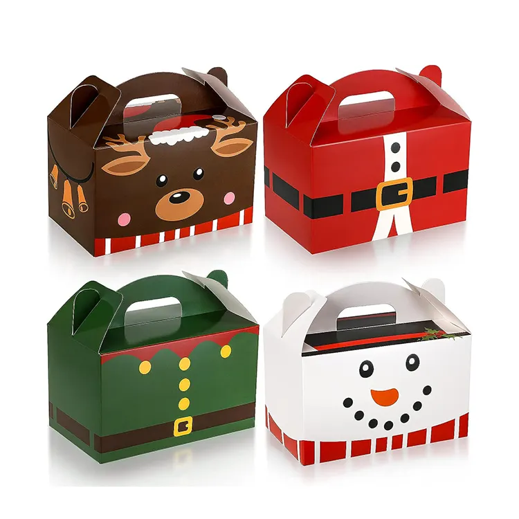 공장 가격 무료 샘플 접는 판지 휴일 과일 종이 사탕 상자 작은 선물 크리스마스 사과 포장 상자