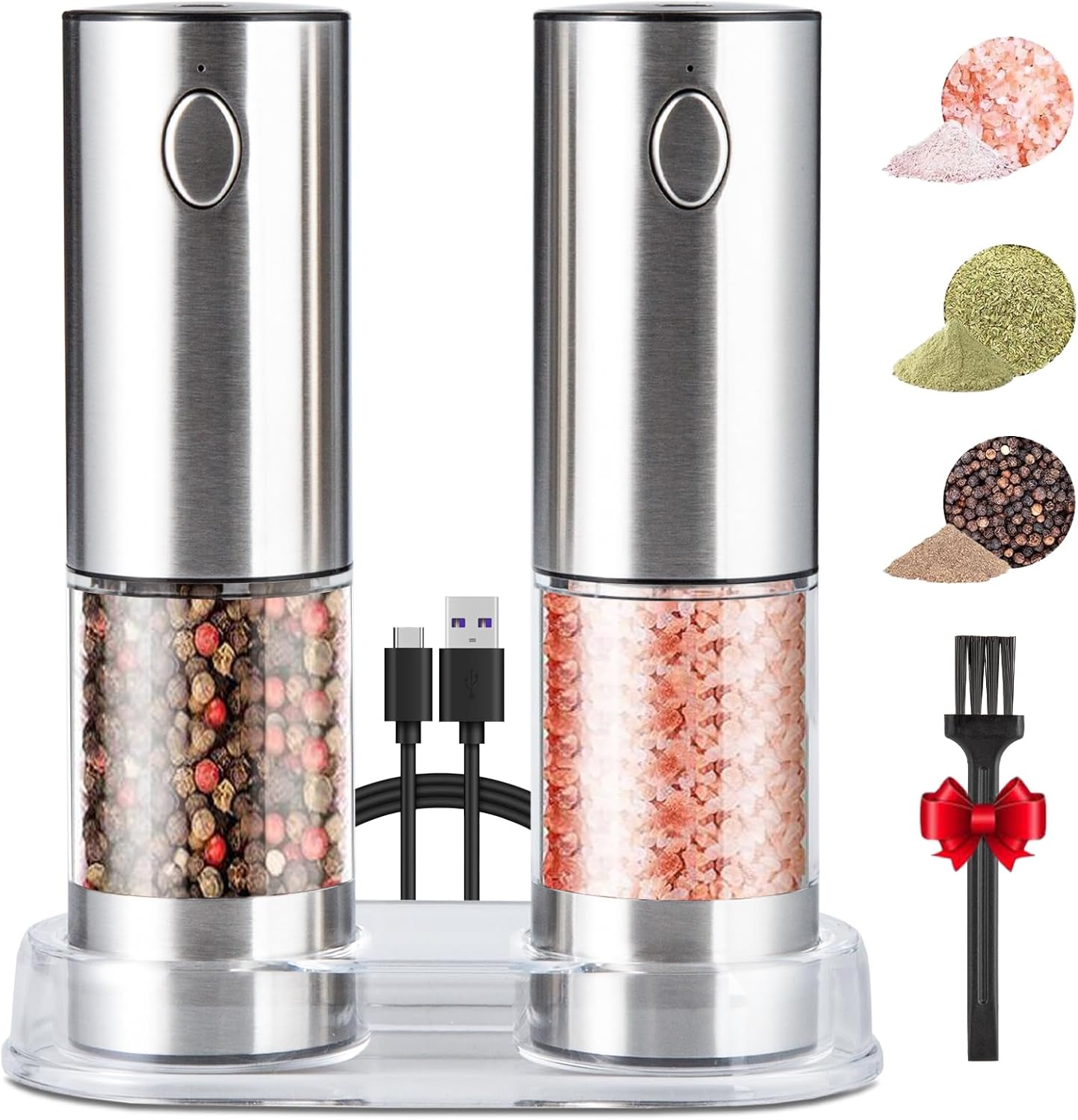 Rechargeable argent ensemble de 2