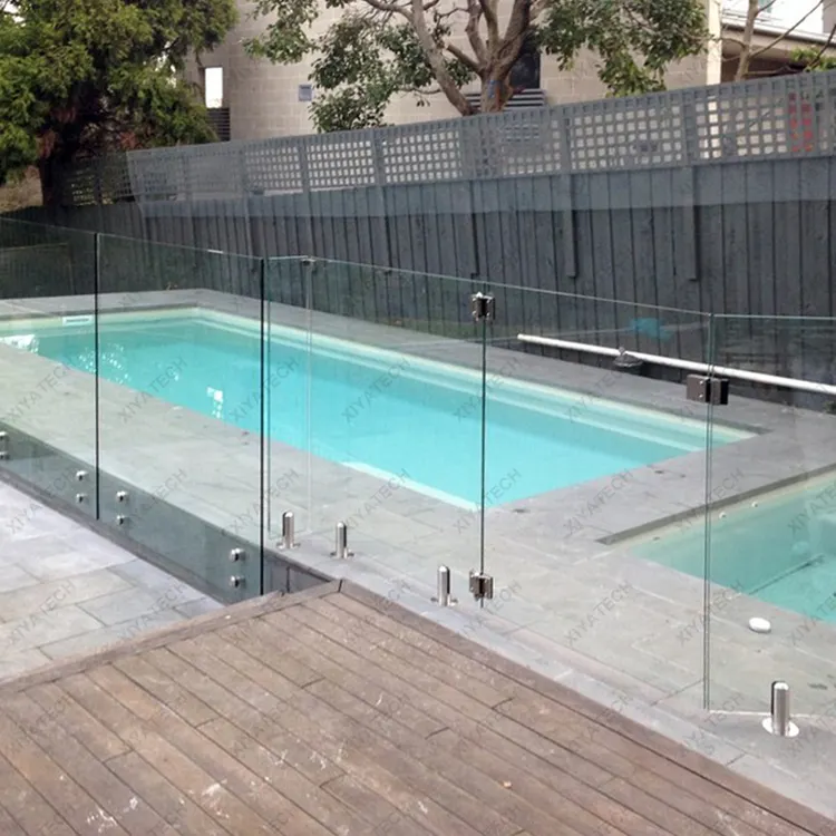 Paneles de vidrio templado de 10mm y 12mm para la valla de la piscina, balaustradas de pista de pádel showerdoos