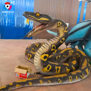 Büyük boy 12M silikon kauçuk Python yılan modeli simülasyon hayvan fabrika