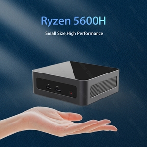 Ультра компактный мини-ПК AMD R5 5600H 16G DDR4 NVME WiFi6 Dual HD Type-C 3x8K дисплей домашний офис геймер мини настольный компьютер