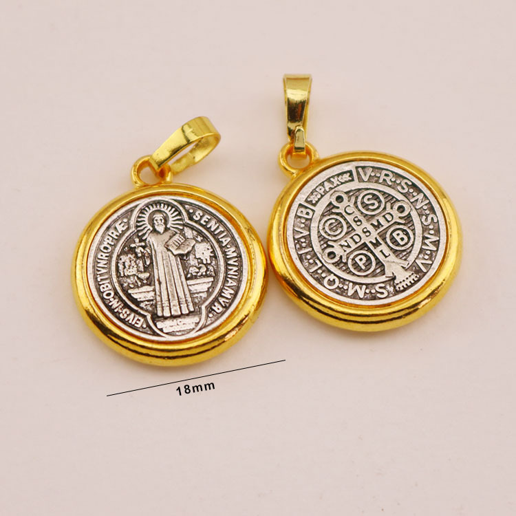 Oro y plata, doble color - 18mm