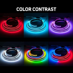 Tira de luces Led RGB direccionable Ws2812b, Color de sueño, 5V, para correr, proyector RGBIC, programación de iluminación