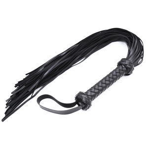Netphi Red and Black <strong>Leather</strong> Paddle Flogger <strong>BDSM</strong> Adult Games <strong>Whip</strong> for Couples SM <strong>Bondage</strong> Gear With Rope Sex Toys - Product Image 5