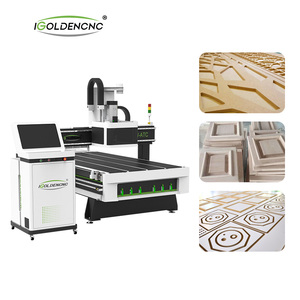 Jinan-enrutador lineal atc cnc de 3 ejes, grabador de madera 1325, máquina de fabricación de muebles de carpintería con cambio de herramienta automático, 4x8 pies, 1530 - Product Image 3