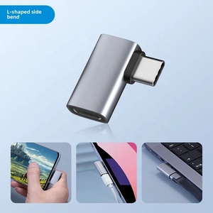 Type-<strong>C</strong> Phone Full <strong>Function</strong> Data Cable Right Angle USB 4.0 L-Shaped U-Shaped OTP Male Female Extension DC Output Earphone - Product Image 4