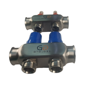 Hot Sales 304 Stainless Steel Heating Cooling Low Flow Manifold for Underfloor Heating System