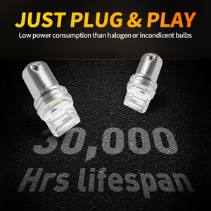 Otomotiv LED BA9S ampul Pusan BA9S sürüş ampul plaka LED genişlik gösterge ışığı 3SMD küçük ışık k3 - Product Image 4
