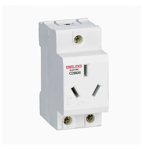 DELIXI CDB6Xiソケット5つのプラグ10A RoHS卓上ソケット4/3 AC病院用アルミガイドトラックソケットAU IT CN - Product Image 2