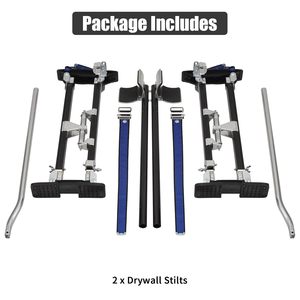 24-40 אינץ 'גבס שטיחים כלי אלומיניום עבור ציור גיזום ניקוי גובה שחור גובה מתכוונן מעליות סולמות פיגומים - Product Image 6