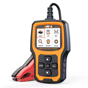 ANCEL AD410 PRO kod okuyucu & pil Test cihazı 2 In 1 OBD2 araba teşhis araçları marş araba ve motosiklet için şarj testi - Product Image 1
