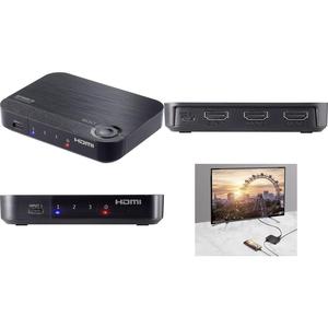 Conmutador HDMI SpeaKa Professional de 2 + 1 puertos con adicional®-Entrada UHD 4K @ 60Hz (940910200285)
