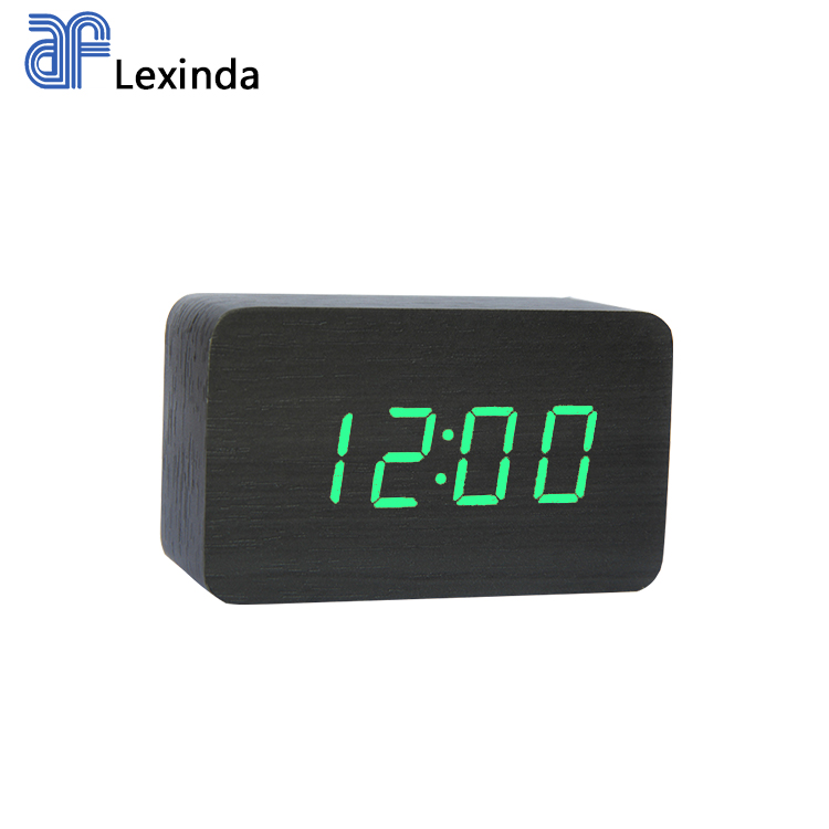 LED verde con negro/blanco/marrón/madera de Bambú