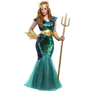 ชุดคอสตูมฮาโลวีนสำหรับผู้ใหญ่แบบราชาแห่งท้องทะเลชุดฟาโรห์โบราณชุดราชินีนักรบชุดแต่งกายสำหรับกษัตริย์และราชินีชุดฟาโรห์ - Product Image 6