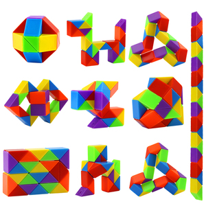24 Segmenten Magische Slangenspeelgoed Creatieve Variant Holle Buitenaardse Educatieve Kinderspeelgoed Groothandel Multi-Color Magische Liniaal - Product Image 2