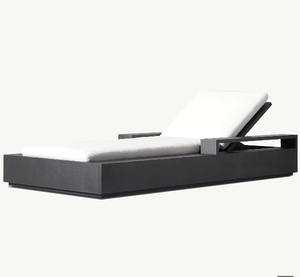 كراسي استلقاء تحت الشمس من خشب الساج للحدائق ، كراسي سباحة طويلة في الهواء الطلق ، قابلة للطي ، سيلاس دي بلايا ، الفناء ، استخدام المدرسة - Product Image 6