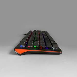 Teclado para juegos con interruptor azul y cable USB retroiluminado LED ergonómico mecánico YH905C para juegos de ordenador de escritorio/portátil en inglés - Product Image 4