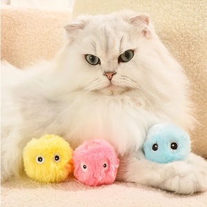 Bola de juguete inteligente para gatos, juguete de entrenamiento de hierba gatera eléctrica de peluche, juguete para mascotas con sonido táctil, regalos - Product Image 3