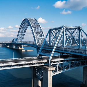 Puente de estructura de acero de rendimiento sísmico fuerte de alta calidad galvanizado a prueba de óxido - Product Image 5