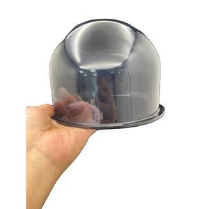 Factory Price Lucite Perspex <strong>Hemisphere</strong> High Acrylic Dome/plastic <strong>Hemisphere</strong> Clear 1&quot; With Hole for CCTV Cover - Product Image 1