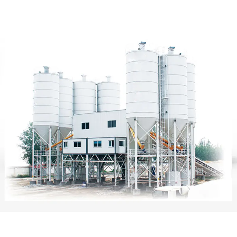 Asphalt Mixing Plant HZS90 Belt Concrete Batching Plant In Low Price To Egypt