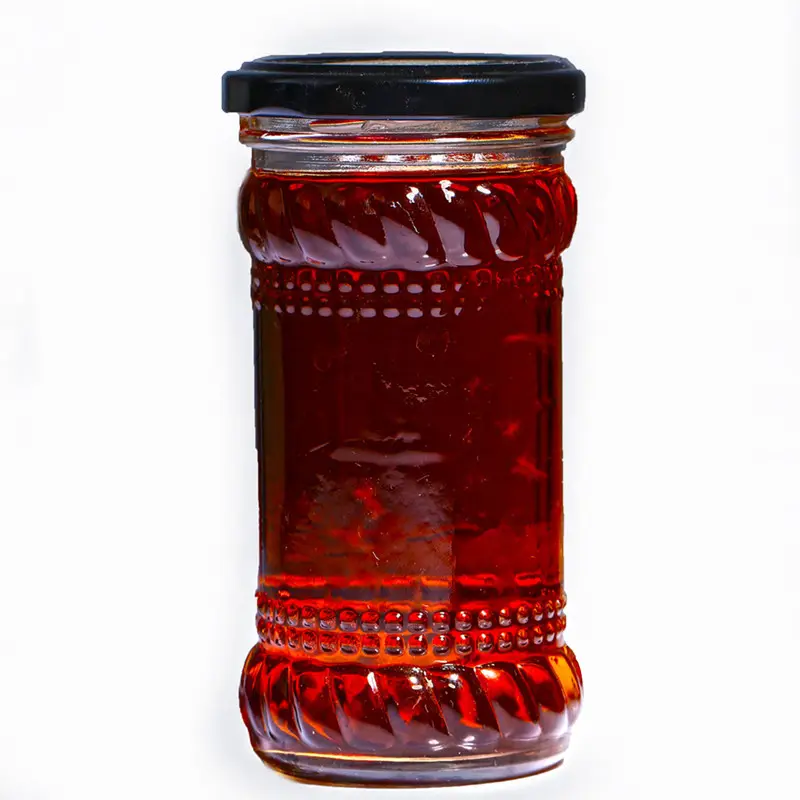 200/220/280 мл круглый солений соус Чили говядина паста Стеклянная банка для хранения продуктов питания контейнер для хранения бутылки и банки для хранения крышка с индивидуальным логотипом