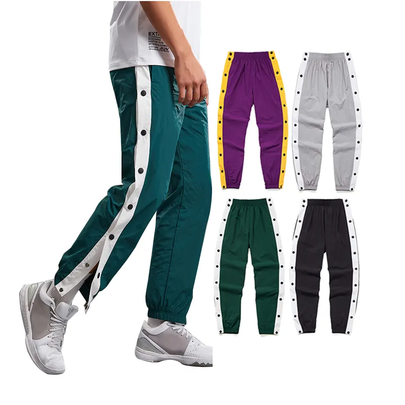 Pantalones largos transpirables Anti-UV de nailon para hombre, de alta calidad, de secado rápido, para correr, baloncesto, entrenamiento