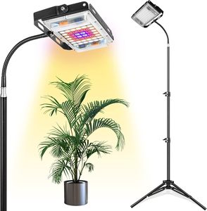ไฟปลูกต้นไม้พร้อมขาตั้งกล้องแบบปรับได้สเปกตรัม150W ไฟ LED สำหรับปลูกต้นไม้ในร่มพร้อมสวิตช์เปิด/ปิด - Product Image 1