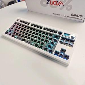 Kit de teclado mecánico GMK87, teclado para juegos con perilla y pantalla, teclado de Ordenador compatible con Bluetooth/2,4 Ghz/tipo C para Win/Mac