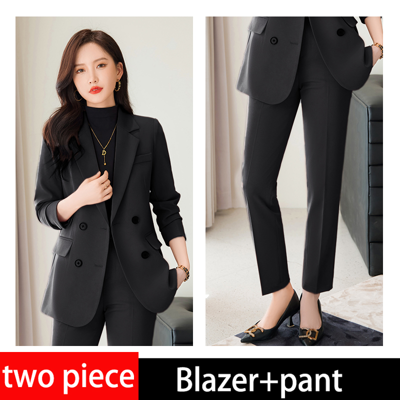 Blazer negro + Pantalones