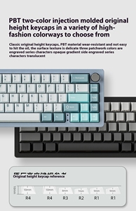 Teclado mecánico de aluminio Xinmeng A66 Teclado para juegos RGB de 3 modos personalizado - Product Image 2