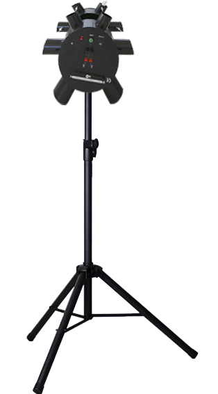 สีดำพร้อมขาตั้ง