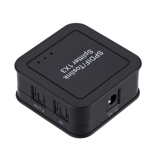 SPDIF Audio <strong>Splitter</strong> 1x3 Optical <strong>Splitter</strong> SPDIF Toslink Optical Digital Audio <strong>Splitter</strong> <strong>1</strong> in 3 Out Support 5.1CH LPCM 2.0 DTS - Product Image 5