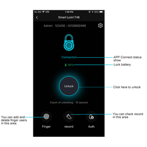 Tuya APP parmak izi akıllı cam kapi kilidi/elektronik tuş kilidi uzaktan kumanda akıllı kilit - Product Image 5