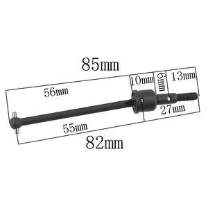 1ペアHSP 1/10 94122/94101/94102スチールユニバーサルドライブシャフトドッグボーンCVD 02003 02168 122015 RCカーアップグレード部品用 - Product Image 4