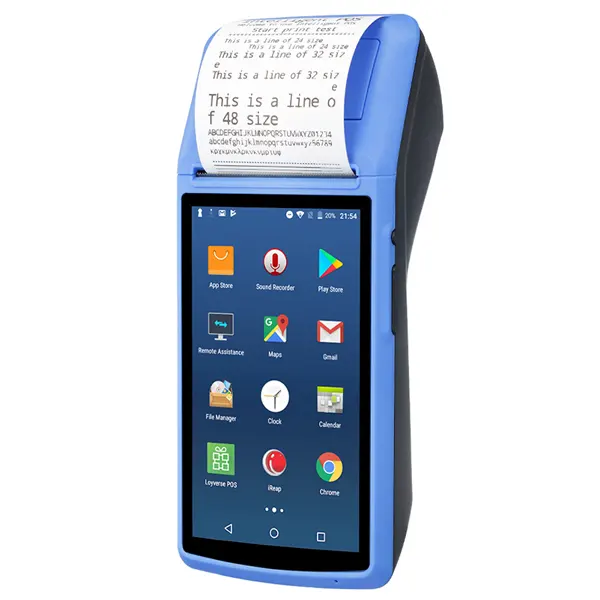 Jaringan 3G Android 8 Ponsel Tanda Terima Tagihan Pencetakan Tiket Genggam Wifi Biru Gigi Lottery Pos Terminal