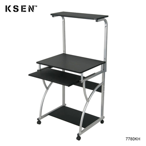 Cheap Metal <strong>Computer</strong> <strong>Table</strong> on Wheels - Product Image 1