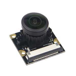 Módulo de cámara Raspberry Pi 5MP 220 grados ojo de pez cámara web Focal ajustable cámara gran angular para Raspberry Pi 4 modelo B 3B + 3B