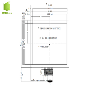 8インチLCDスクリーンLVDS40ピンFPC1024x768組み込み産業用TFTLCDディスプレイ8インチTFTLCDモジュール - Product Image 3