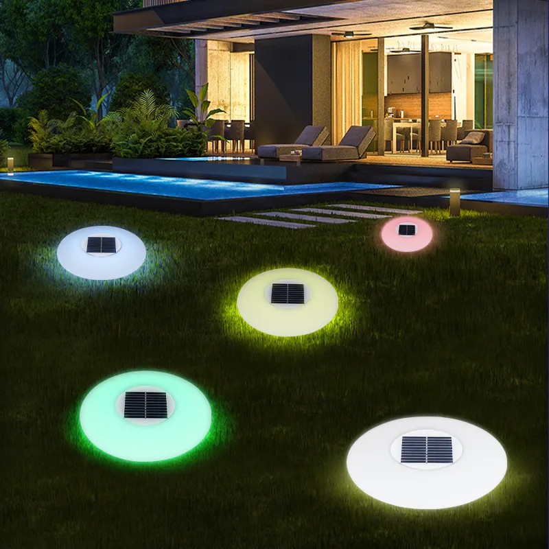 Лампа для бассейна на солнечной батарее, RGB, светодиодные садовые светильники, открытый бассейн, фонтан, водяной Поплавковый бассейн, освещение