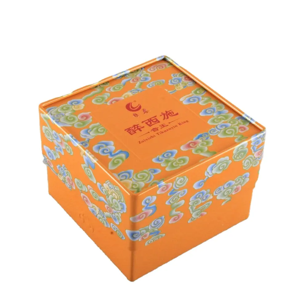 china tin box, Customize packing tin chinese style tea tin box