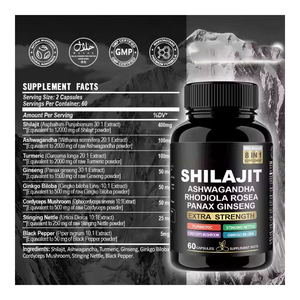 Shilajit Gold Capsules 30 Count Formule ayurvédique pour la vitalité des hommes - Product Image 3