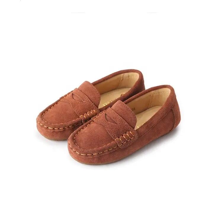 High Quality Handmade Classic Moccasin Kids Loafers Kids Slipper Loafers Kids Shoes For Boys
