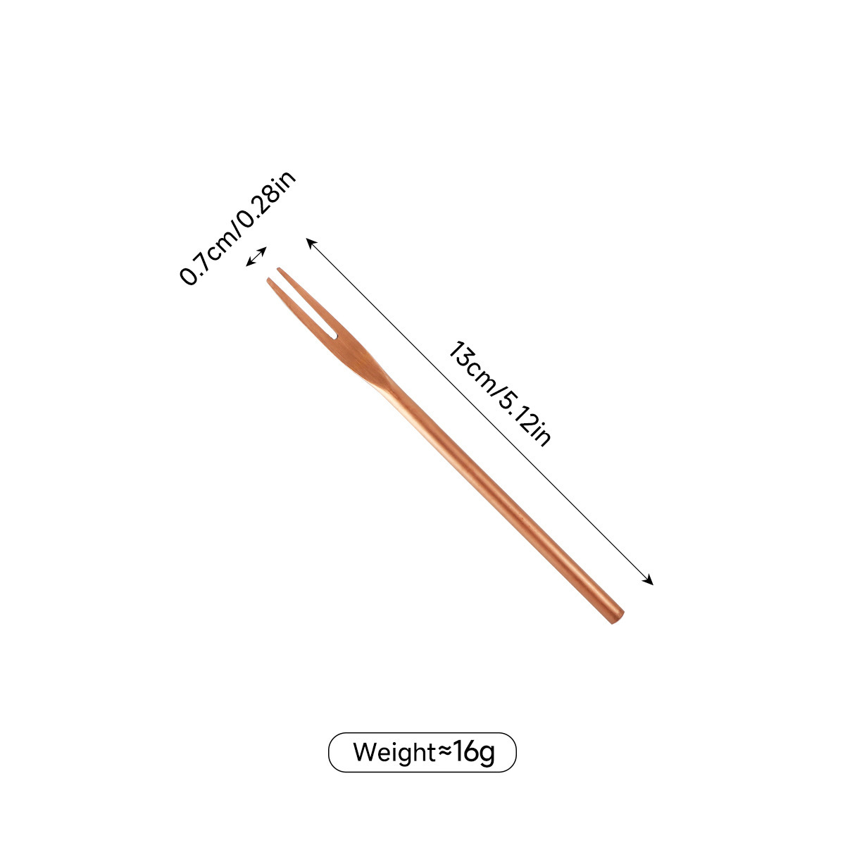 13cm-rose gold