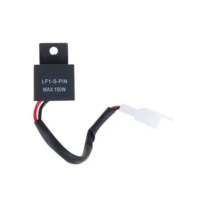 Relé intermitente LED electrónico 12A de 2 pines para Honda/Kawasaki/Suzuki/Yamaha, Bombilla de señal de giro de Motor de motocicleta Hyper Flash