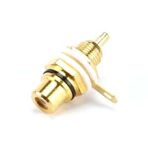 2pcs RCA连接器母插座机箱面板安装适配器音频端子插头3.5毫米AV - Product Image 2