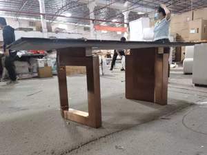 餐桌最新设计餐厅桌椅套装瓷砖厨房餐桌 - Product Image 4